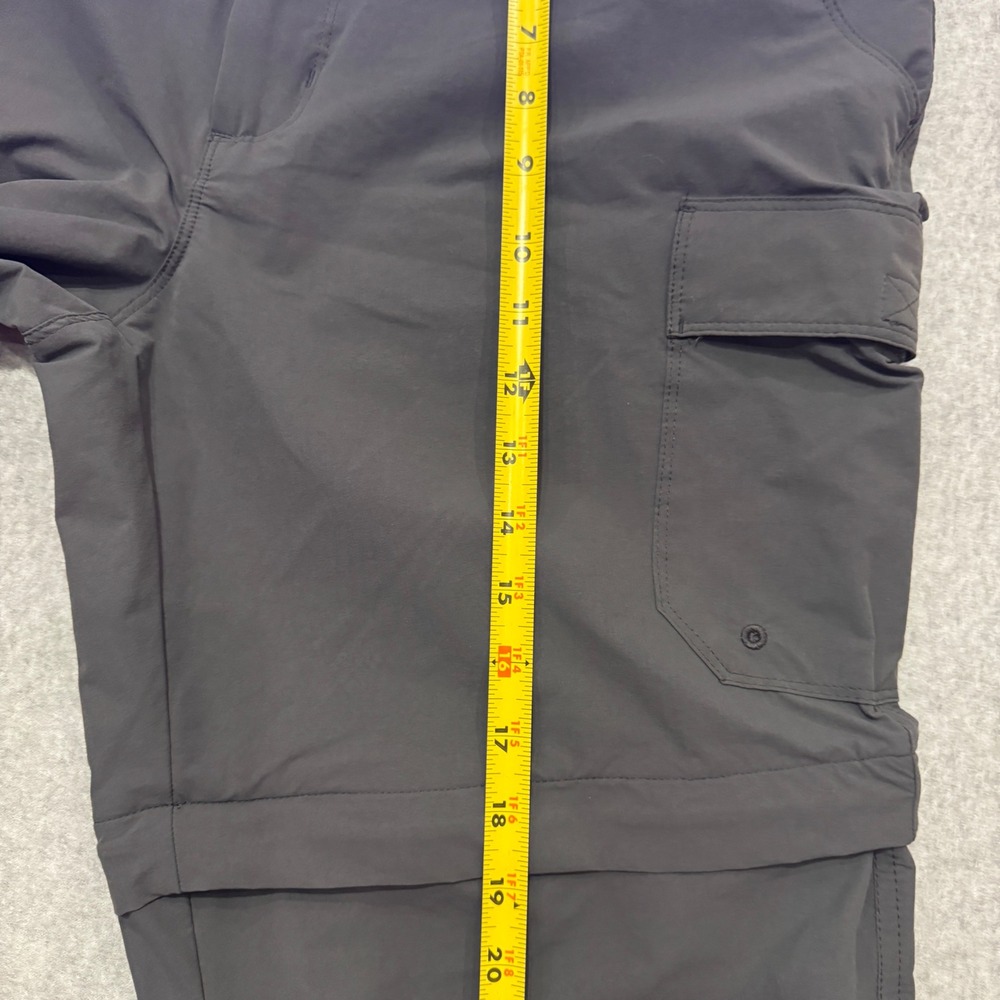 World Wide Sportsman Mens 36x32 Convertible Cargo Hiking Pants Grey Zip Off - Picture 5 of 11